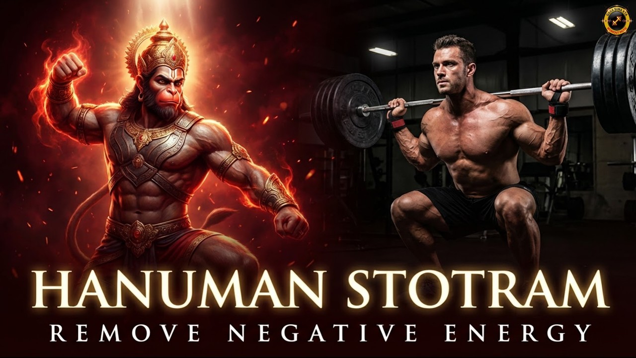 Hanuman Stotra to Remove Negative Energy | SANKAT MOCHAN 🔥 (Power Gym Motivation Mix)