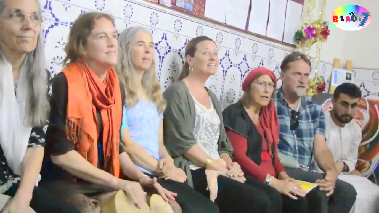 American Aza group sings to giant Rouicha timeless song Inas at Tamenot Inezgane Morocco
