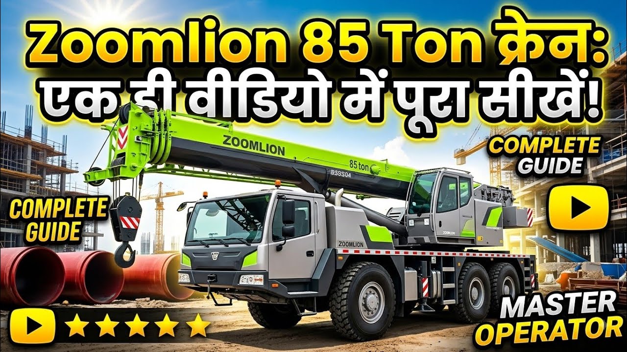 Zoomlion company ka 85 tone it Kiran ka ek hi video mein Pura sikhe