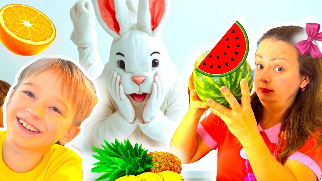 Die Kinder zeigen dem Hasen gutes Benehmen beim Essen   und andere Geschichten