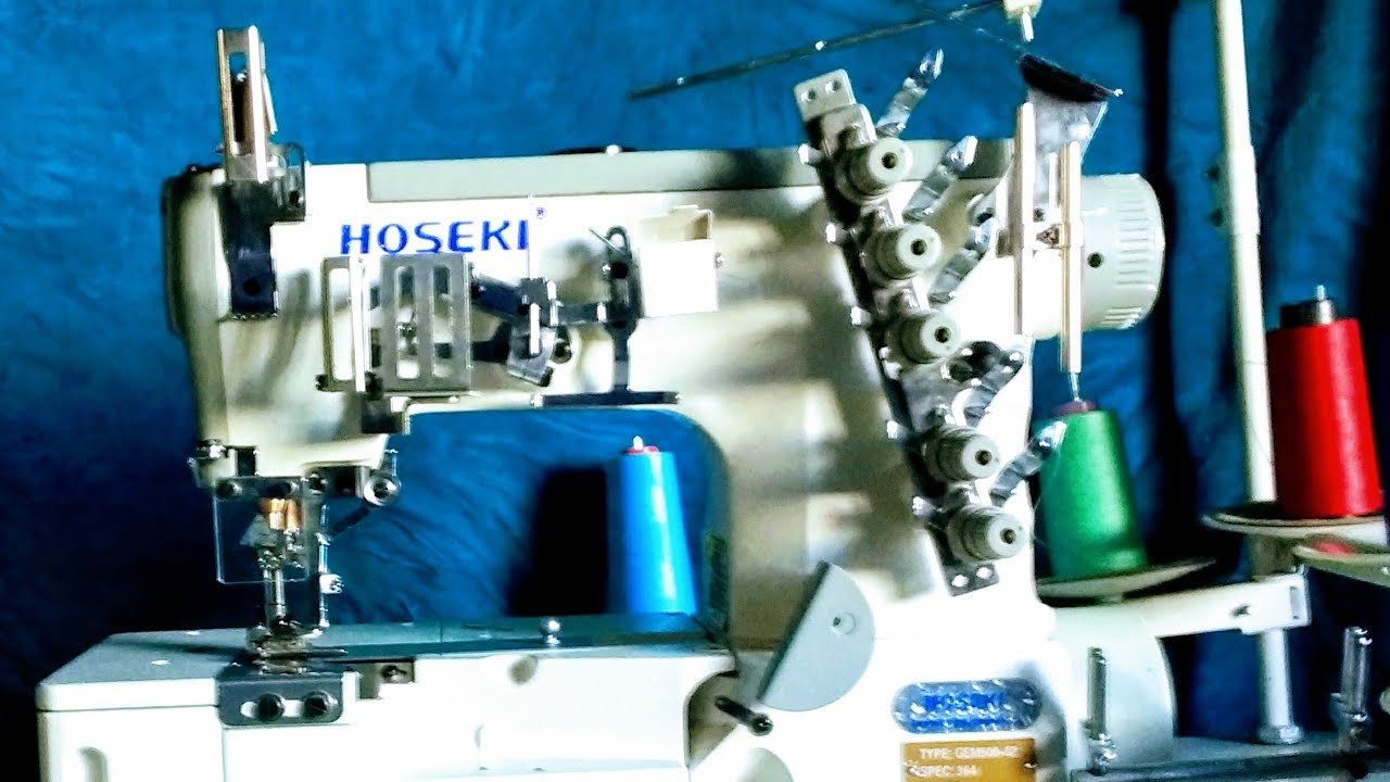 Cómo enhebrar la máquina collarete, collarín o recubridora