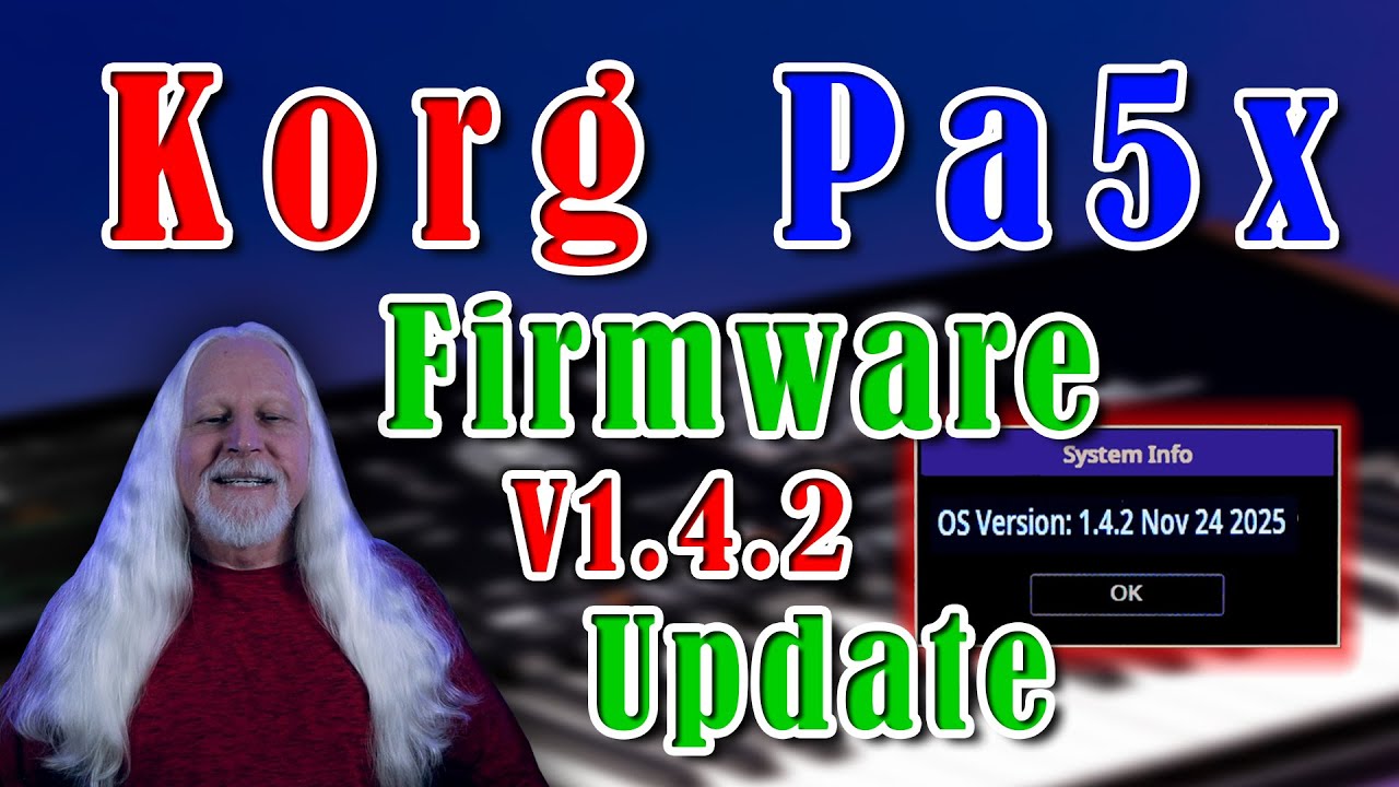 Видео обновления прошивки Korg Pa5x версии 1.4.2