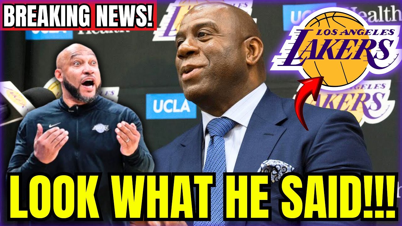 SHOCKED TOTAL FANS! LOOK WHAT MAGIC JOHNSON SAID ABOUT LAKERS! TODAY'S LAKERS NEWS