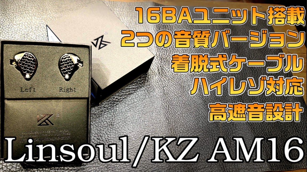 【衝撃のコスパ】時代もここまで来た！中華メーカーだからと侮れない！次世代のイヤホン「Linsoul KZ AM16」を忖度なく徹底レビュー！