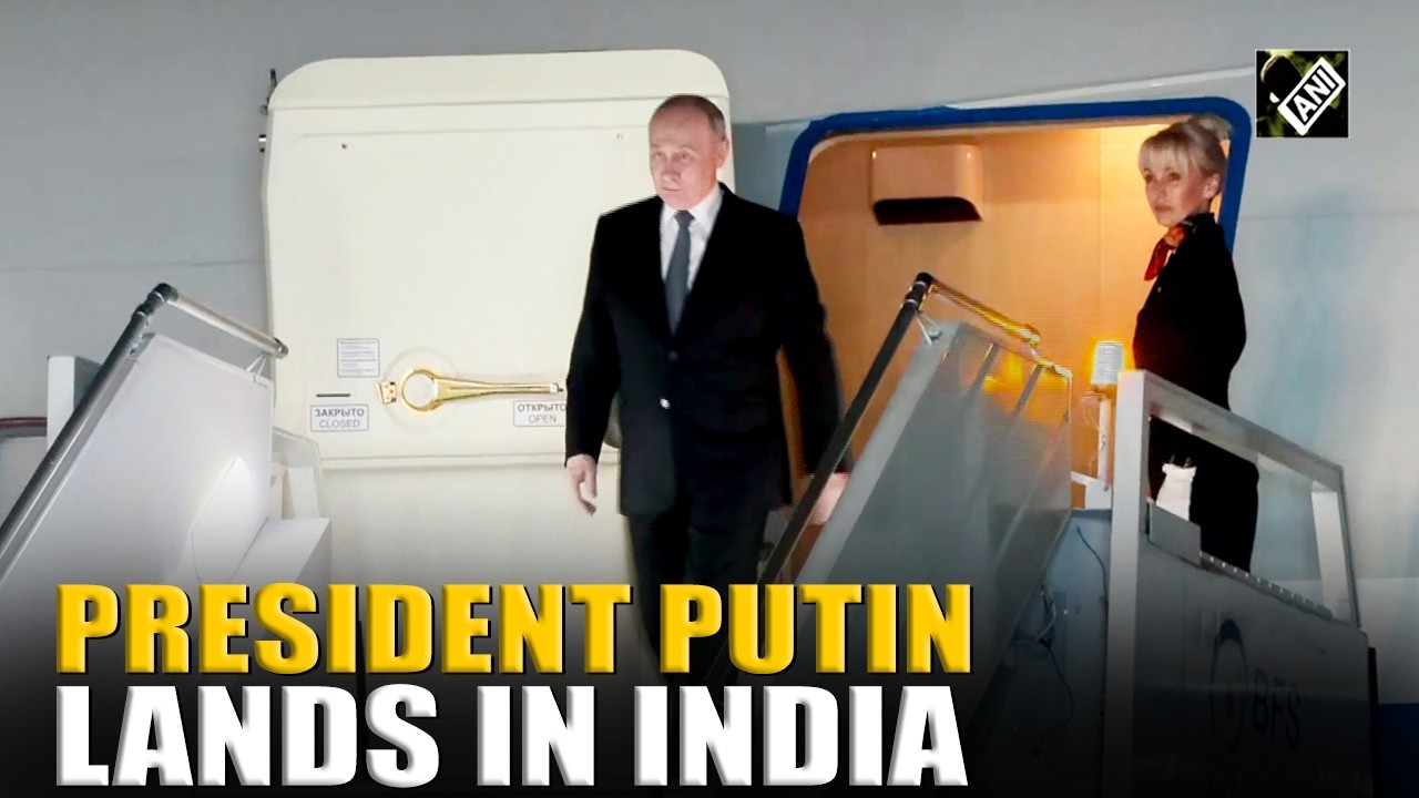 Russian President Vladimir Putin lands in New Delhi to attend India's BRICS Summit