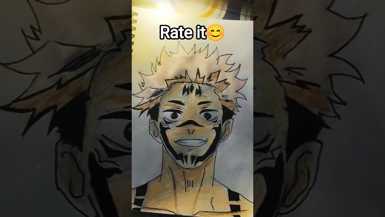 sukuna drawing from jujutsu kaisen 