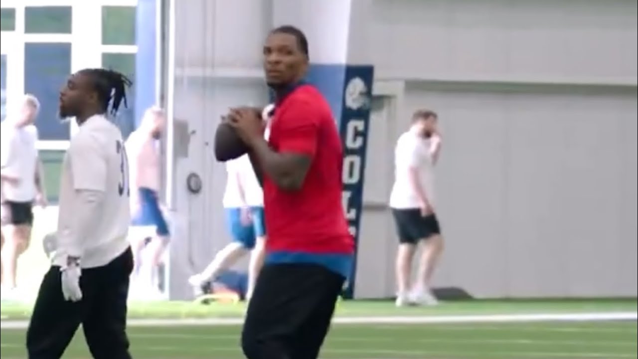 Anthony Richardson shows off new throwing mechanics
