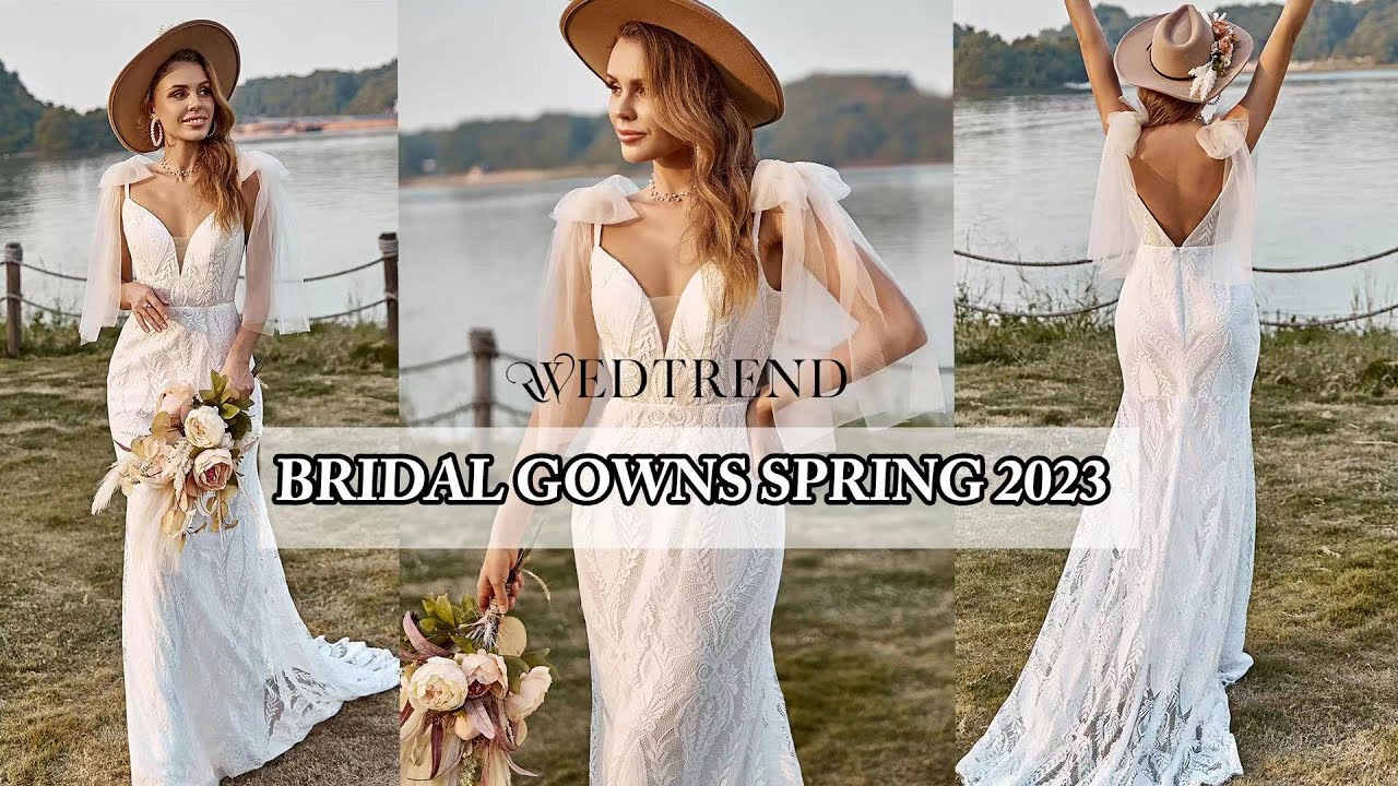 2023 BOHO Wedding Dress Trends |A Stunning Backless Completes The Romantic Look| Wedtrend