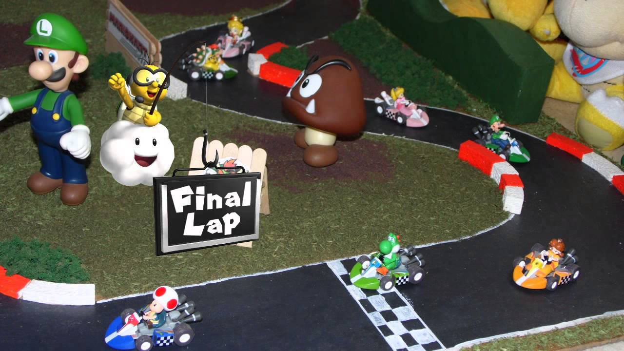 Super Mario Kart - stop motion