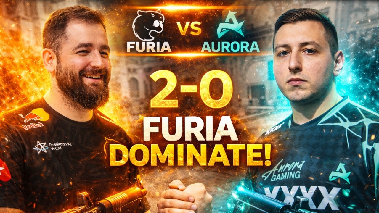 FURIA CS2: AURORA TOMOU UM SAPECO DA PANTERA - MELHORES MOMENTOS