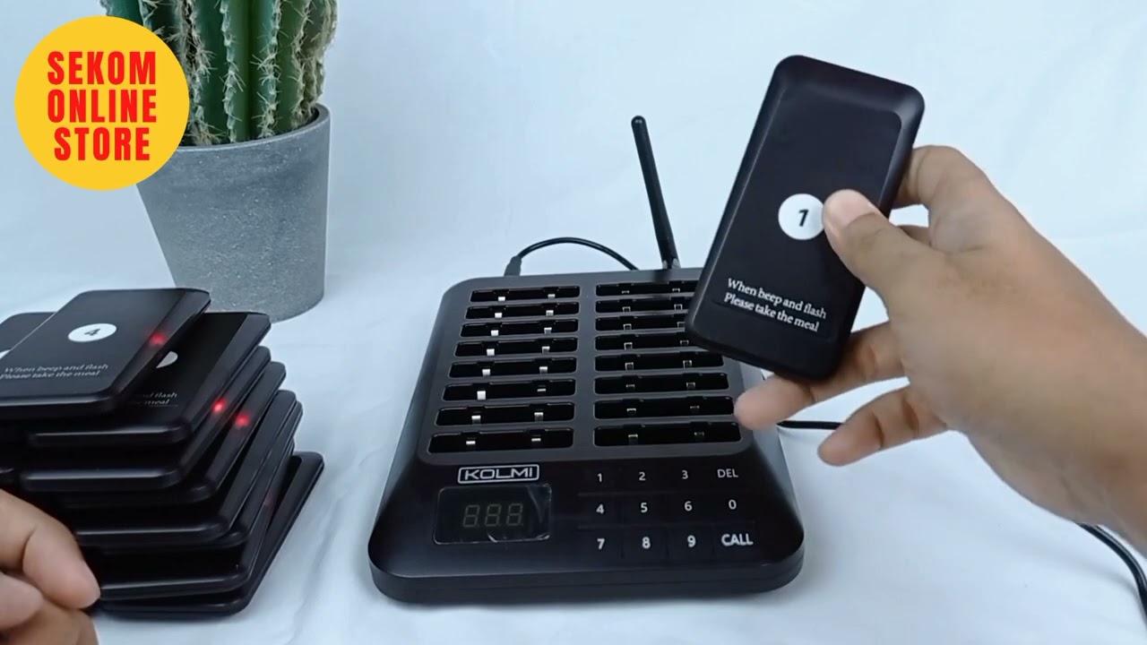 TUTORIAL CARA SETTING PAGER KOLMI WIRELESS CALLING SYSTEM CS160 CS161