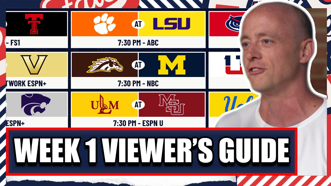 College Football Week 1 Viewer's Guide: Everything You Need to Know