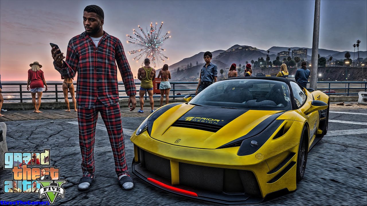 Millionaire's New Mansion in GTA 5| 4th of July|| Let's Go to Work| GTA 5 Mods| 4K