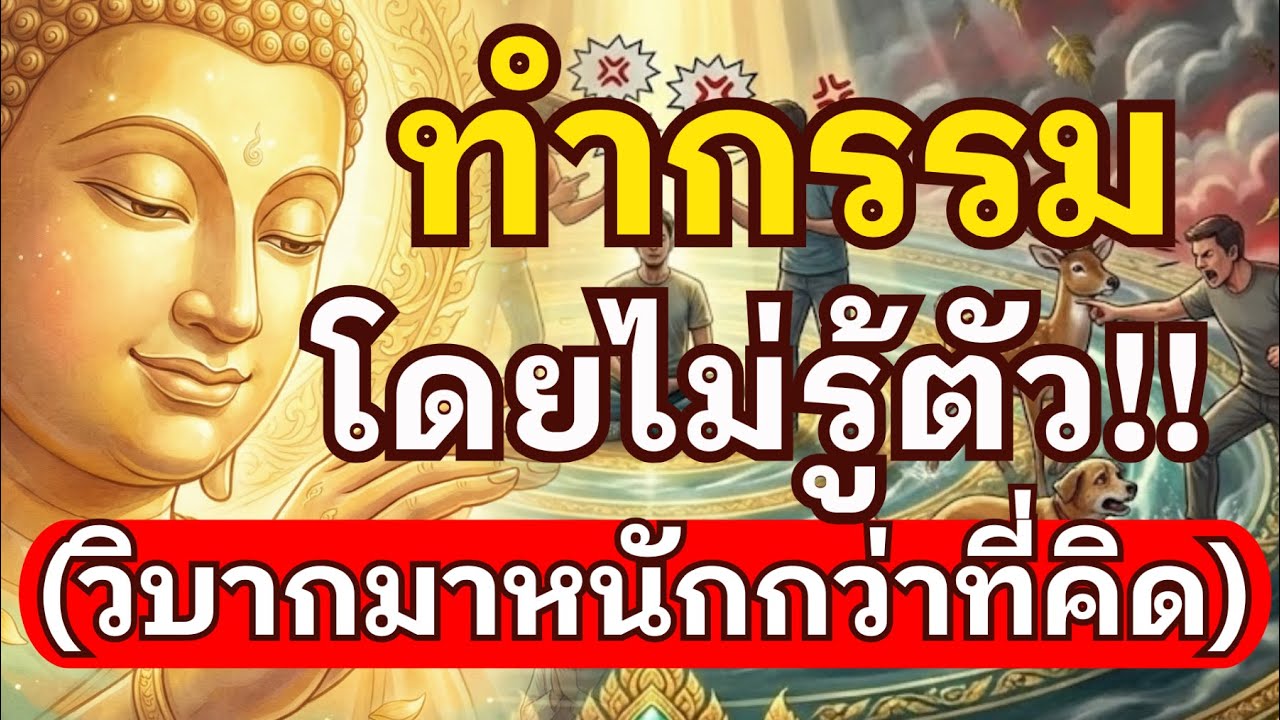 ทำกรรมโดยไม่รู้ตัว วิบากมาหนักกว่าที่คิด (กฎแห่งกรรมที่คุณอาจมองข้าม)
