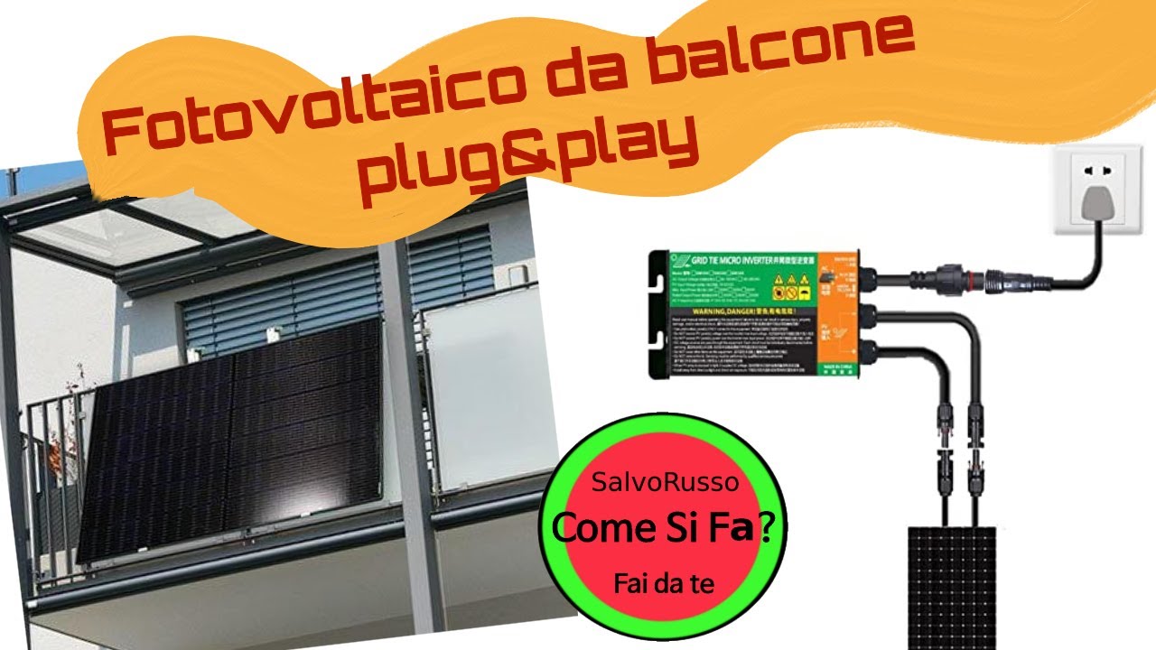 Risparmiamo Installando un Pannello da balcone con Micro inverter e un Sonoff POW316 Origin