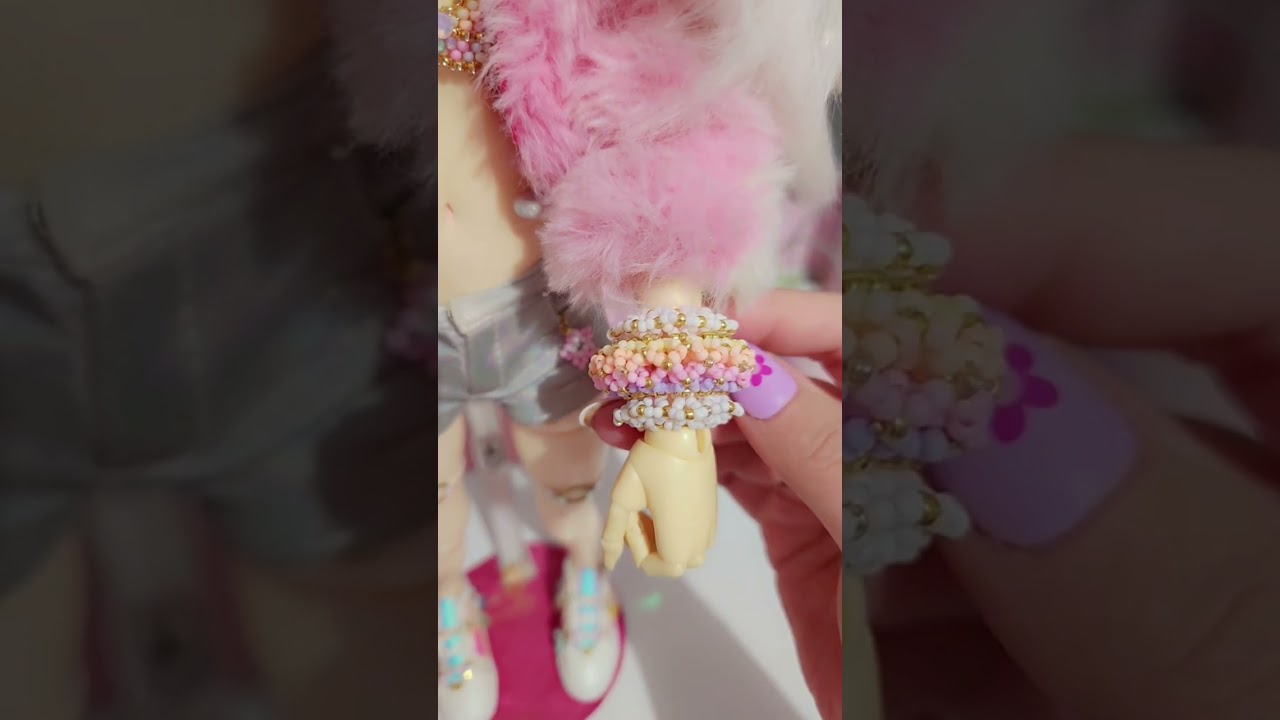 Miniature Rotating Kandi Cuff  #BJD #Kandi