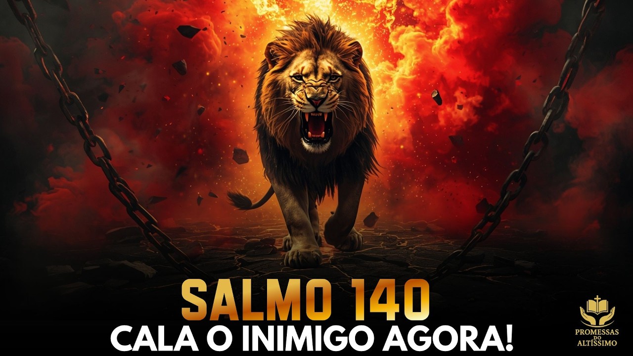 O LEÃO DE JUDÁ DERRUBA O INVEJOSO E CALA O INIMIGO AGORA SALMO 140
