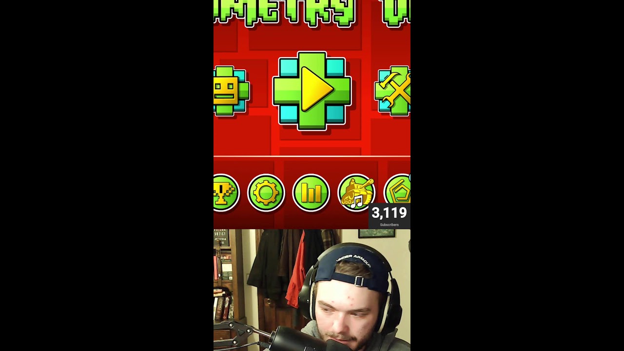 Playing Geometry Dash! Goal: Clubstep + Level Requests!