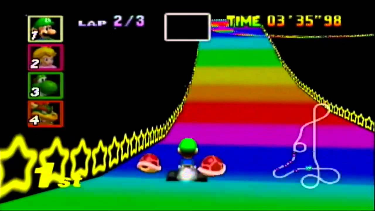 Mario Kart 64 - Regenbogen-Boulevard