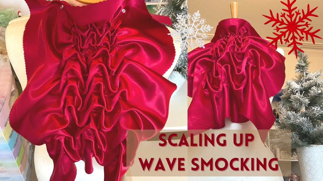 SCALING UP Wave Smocking | Textiles Technique | Fabric Manipulation Technique | Didsbury Art Studio