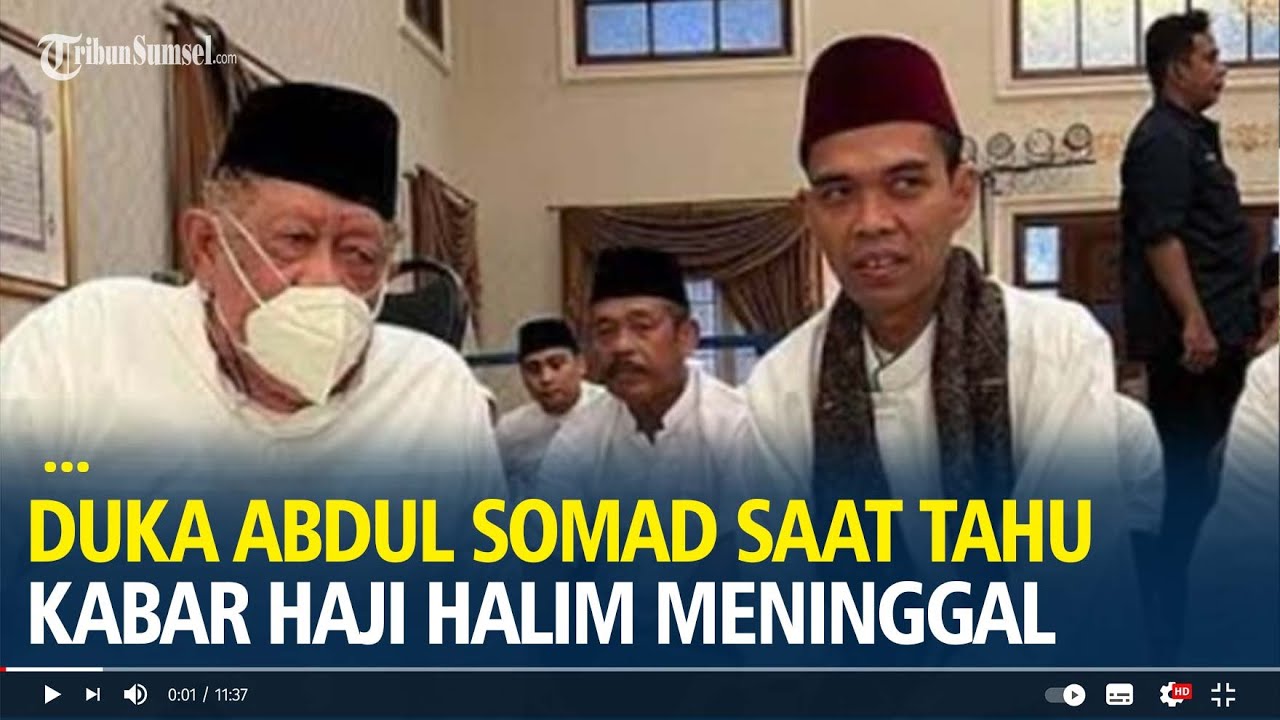 Duka Ustad Abdul Somad saat Tahu Kabar Tokoh Masyarakat Sumsel Haji Halim Meninggal Dunia