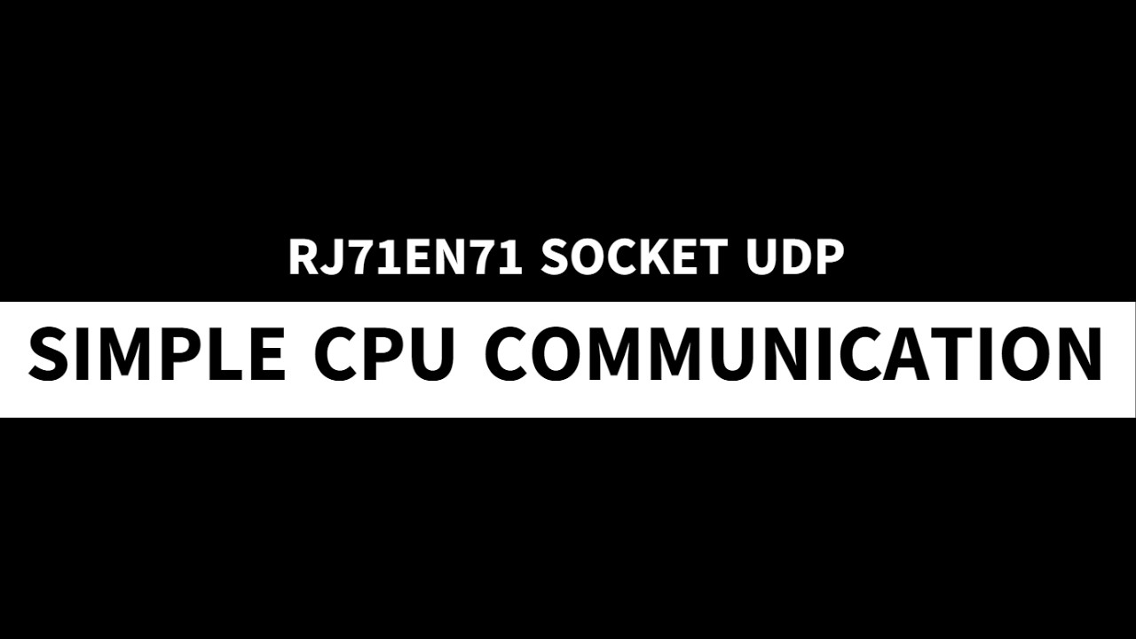 RJ71EN71 Socket  UDP 통신과 Simple CPU Communication