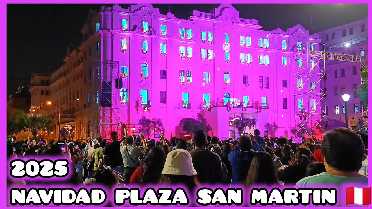 Navidad en la PLAZA SAN MARTIN 🎅🇵🇪 evento liderado por @gloriamariasolarioficial4475  | Moi vlogs