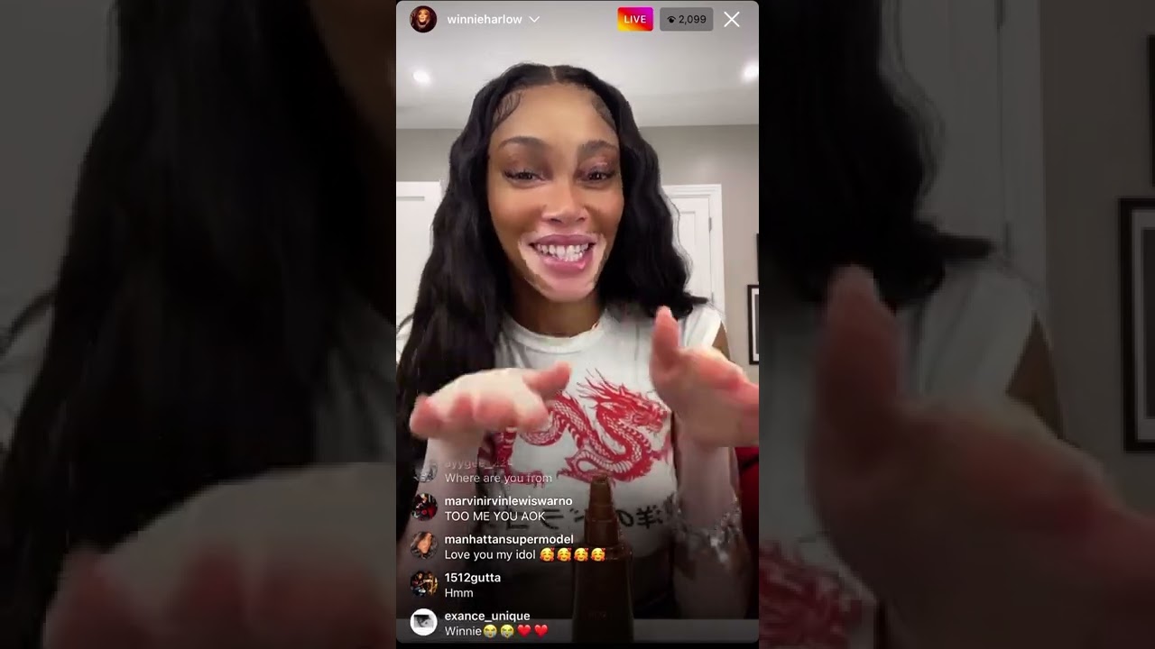 Winnie Harlow IG Live (7/14/22)”Get Ready With Me” Pt.1