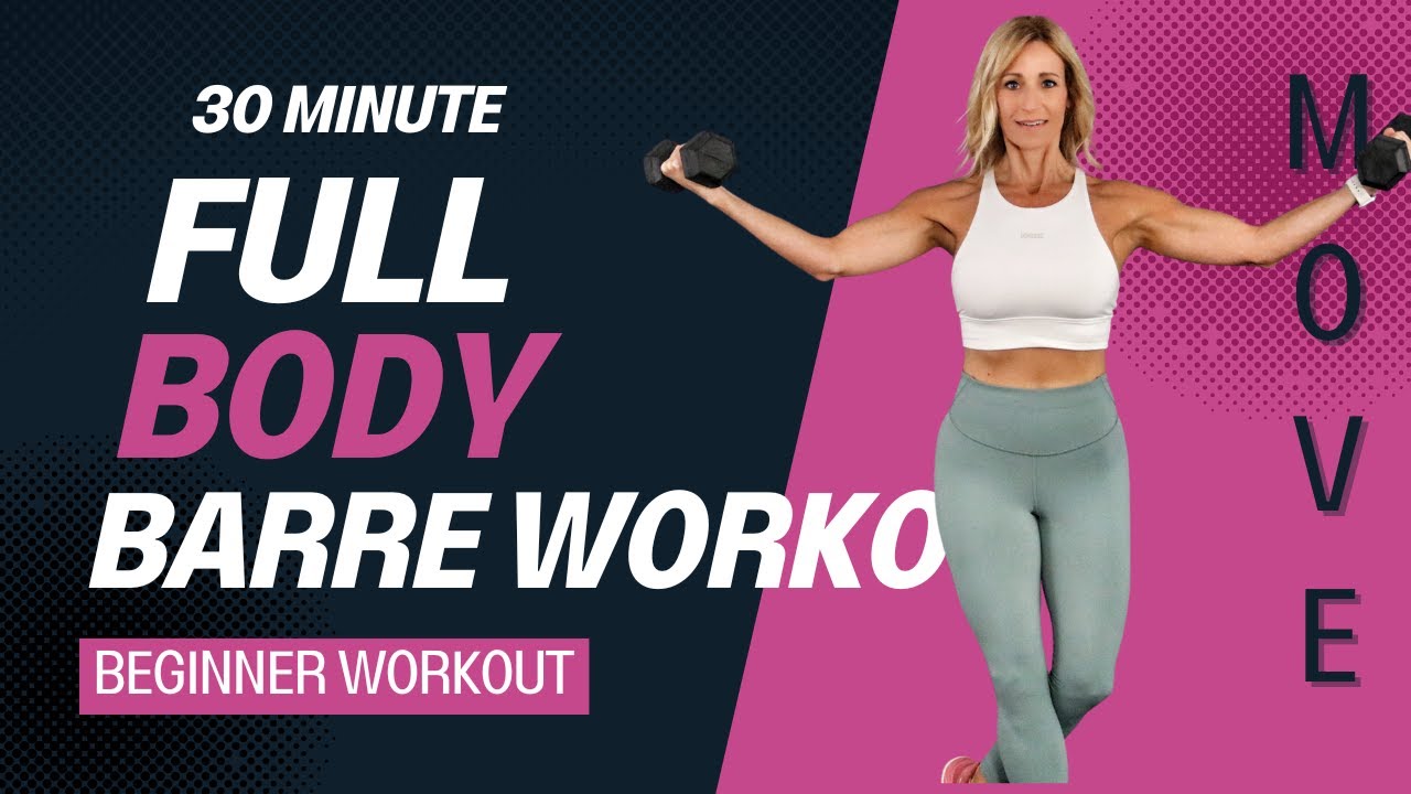 30 Minute Beginner BARRE Workout | Full Body Workout at Home