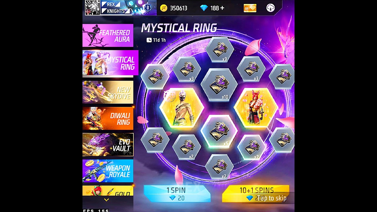 100 DIAMONDS LUCK 💀