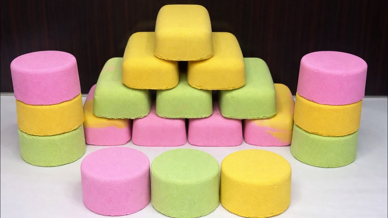 ASMR Baking Soda curnchy | Colourfull Rainbow | Pastel baking soda Asmr #asmr#enjoy #relax