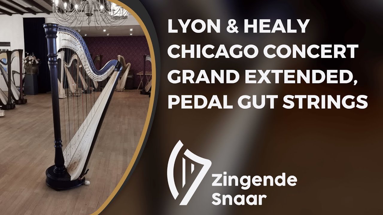 Lyon & Healy Chicago concert grand extended, pedal gut strings