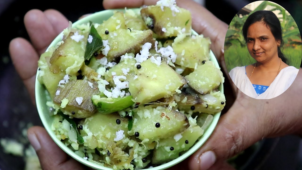 வாழைக்காய் பொரியல் செய்வது எப்படி | How To Make Raw Banana Poriyal | Sherin's Kitchen Recipes