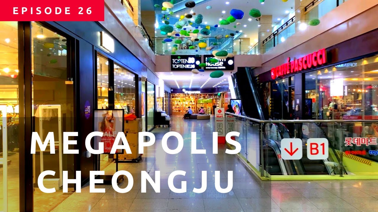 Megapolis Cheongju, Korea Walking Tour (Weekday Traffic)