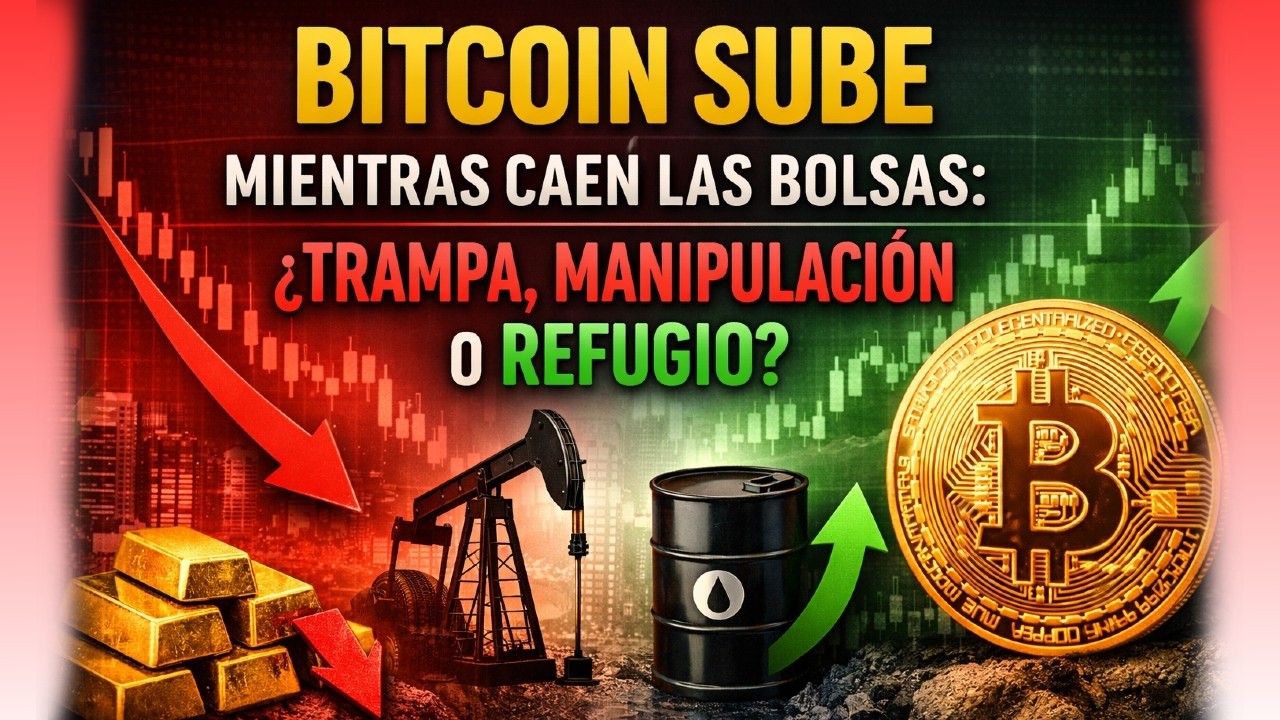 Bitcoin sube mientras caen las bolsas: ¿trampa, manipulación o refugio? 🔴 DIRECTO