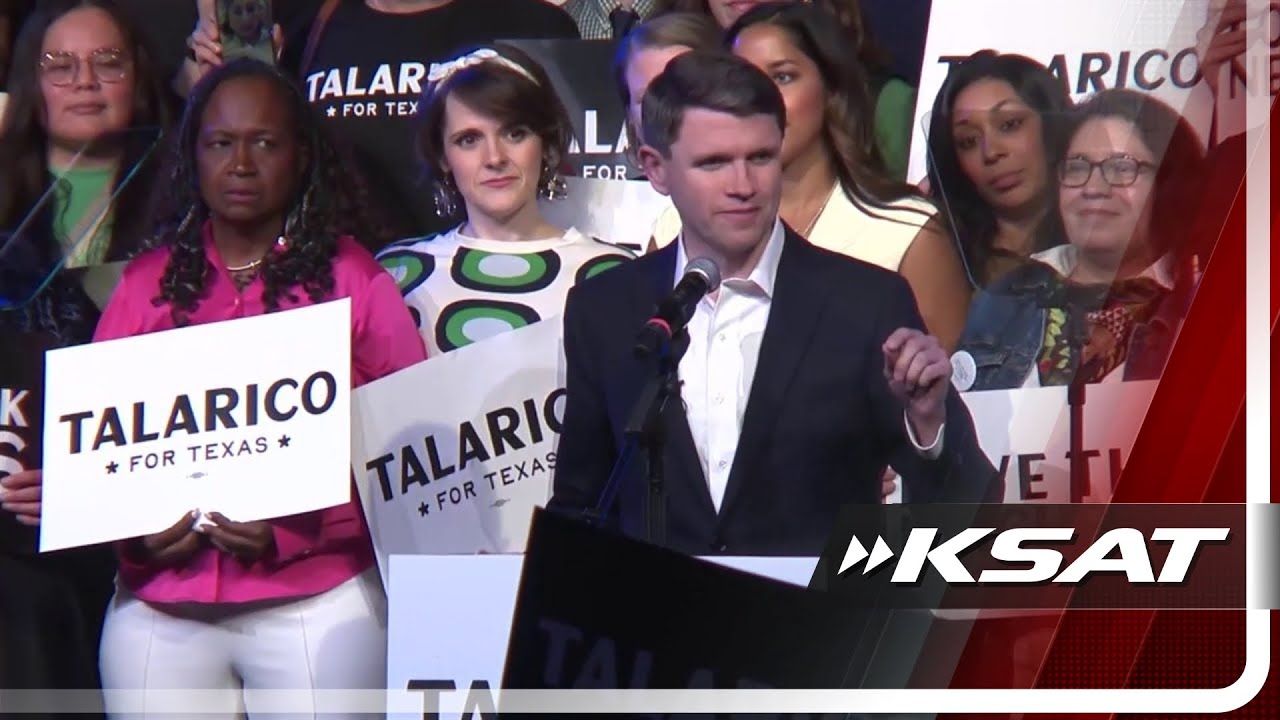 State Rep. James Talarico speaks after US Senate election results