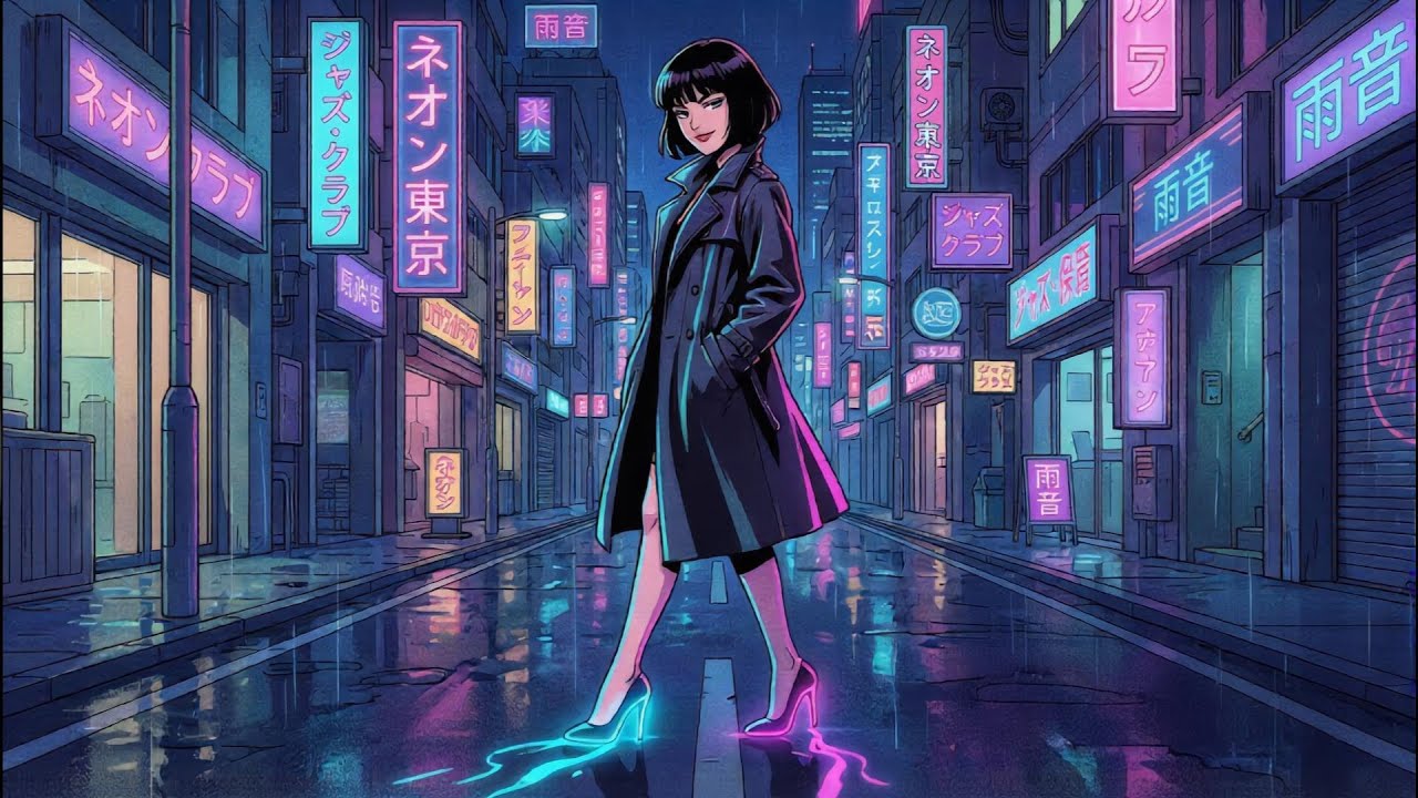 【Acid Jazz / Funk】ネオン・ヒールの矜持 - 都会の夜を鮮やかに彩るグルーヴ