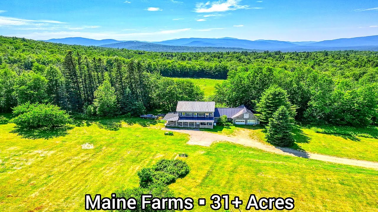 Maine Farmhouses on 31+ Acres | ME Real Estate For Sale | Stone Homes | Cheap Old Houses