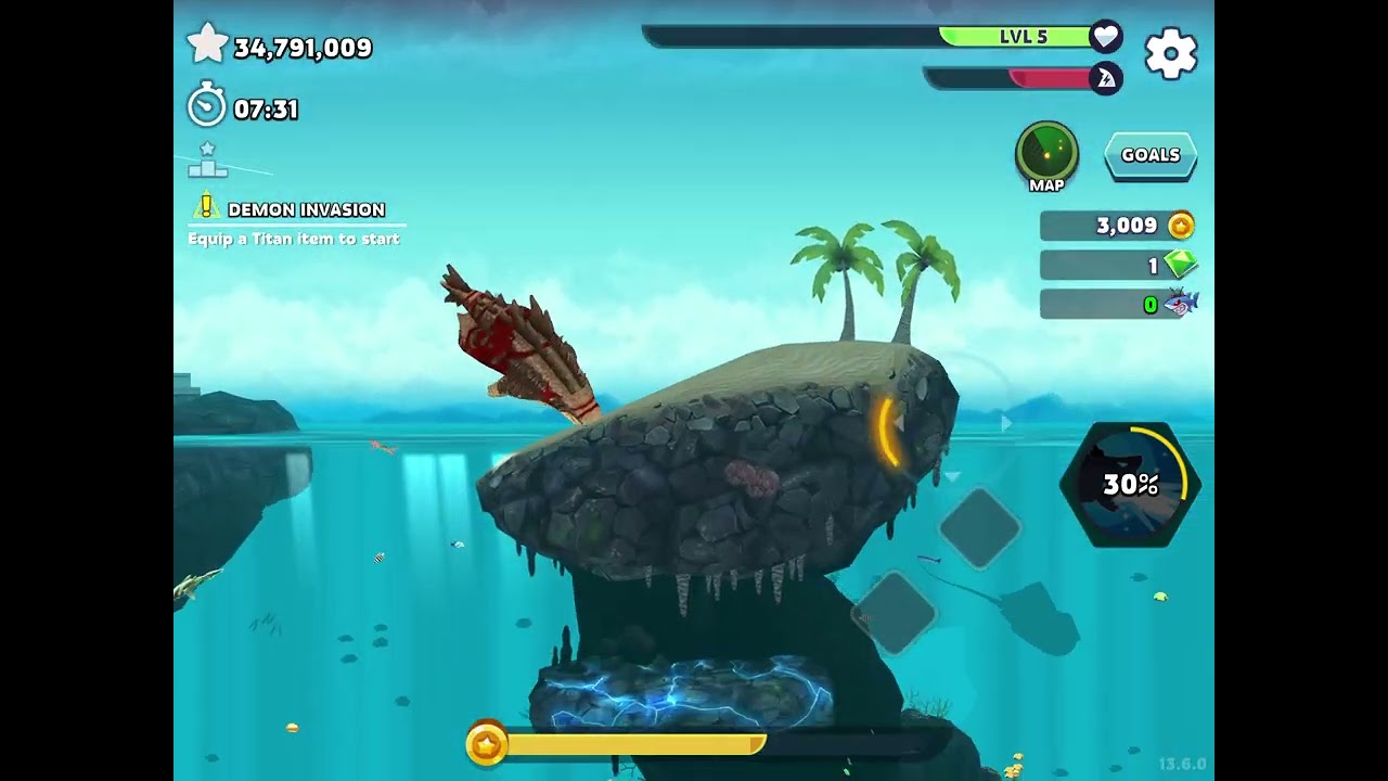 ￼Me playing hungry shark evolution ￼(I tried to get the moon)