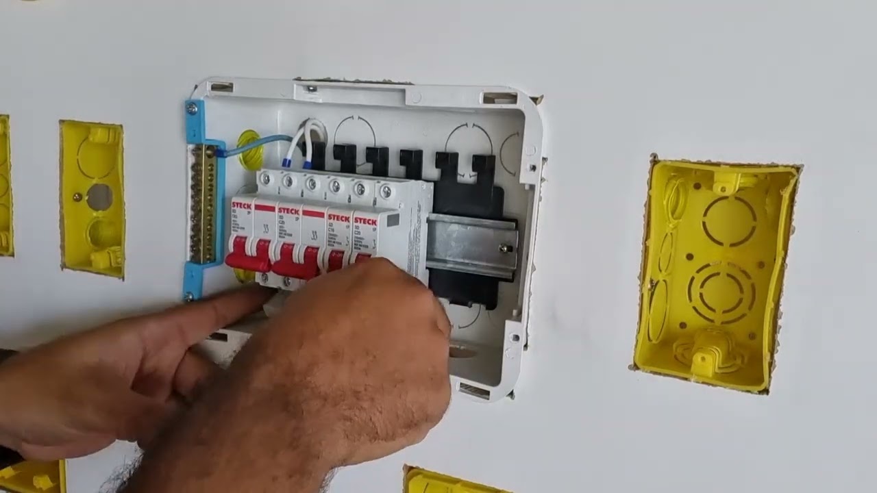 Como Montar um Quadro Elétrico (QDC) Bifásico, sem IDR e sem DPS. Passo a Passo.