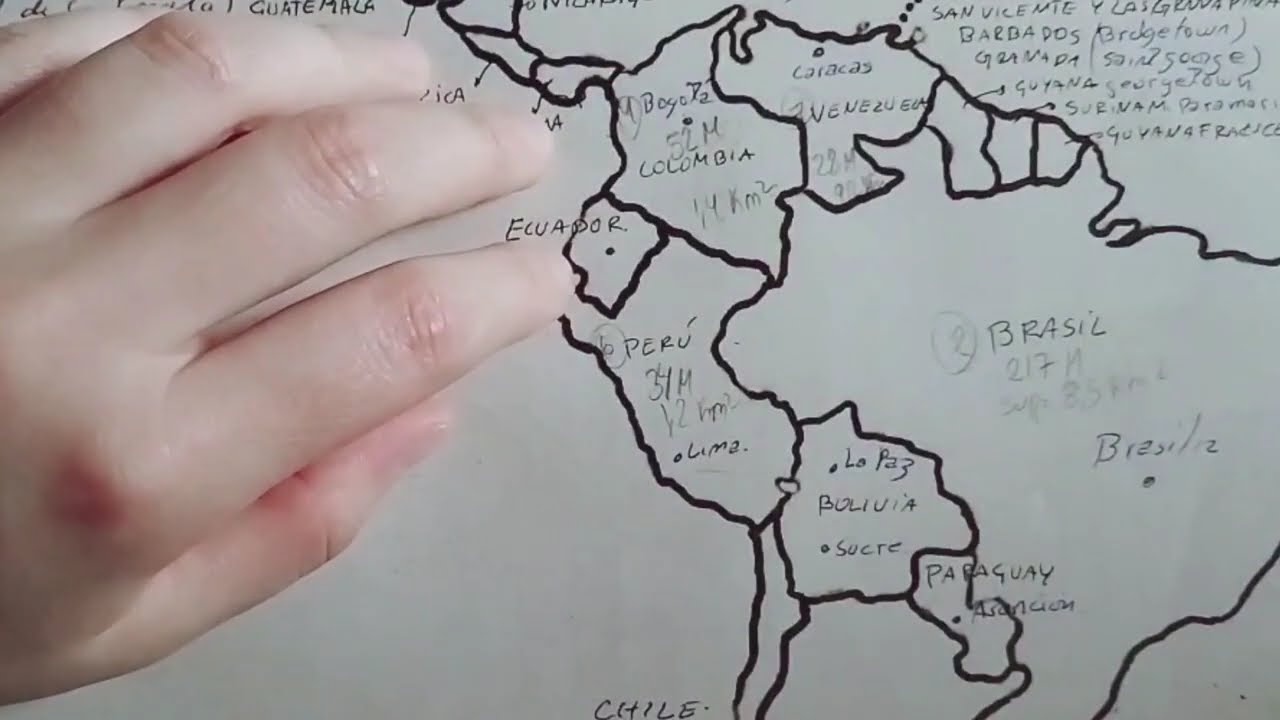 Los PAÍSES más POBLADOS de AMÉRICA 🌎 | ASMR Mapa, Datos y Sonidos (20 min)