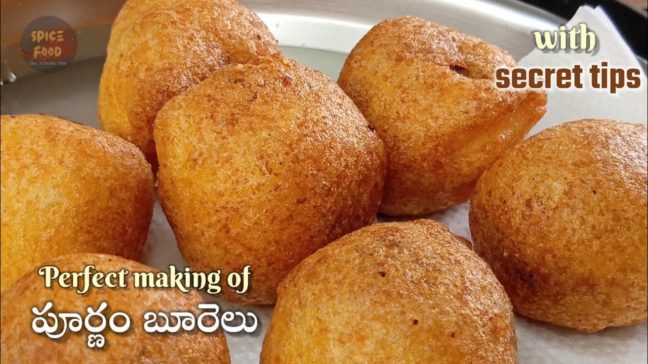 ఎవరూ చెప్పని సీక్రెట్ టిప్స్ తో పైకి క్రిస్పీగా లోపల సాఫ్టుగా ఎంతో రుచిగా purnam burelu/@Spice Food