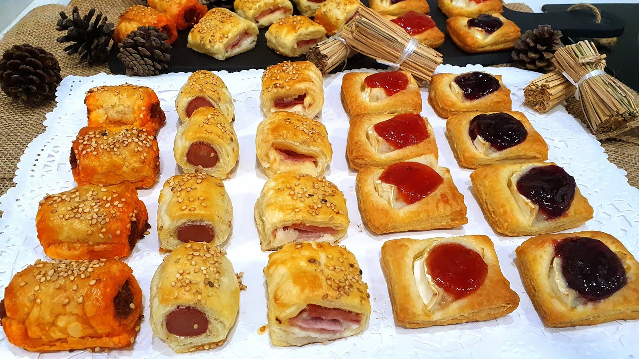 Bandeja de CANAPÉS CON HOJALDRE. Todos te pedirán más y más !!!