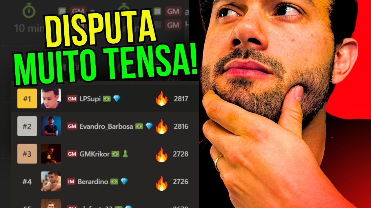 Disputa MUITO TENSA entre os BRASILEIROS no chess.com!!