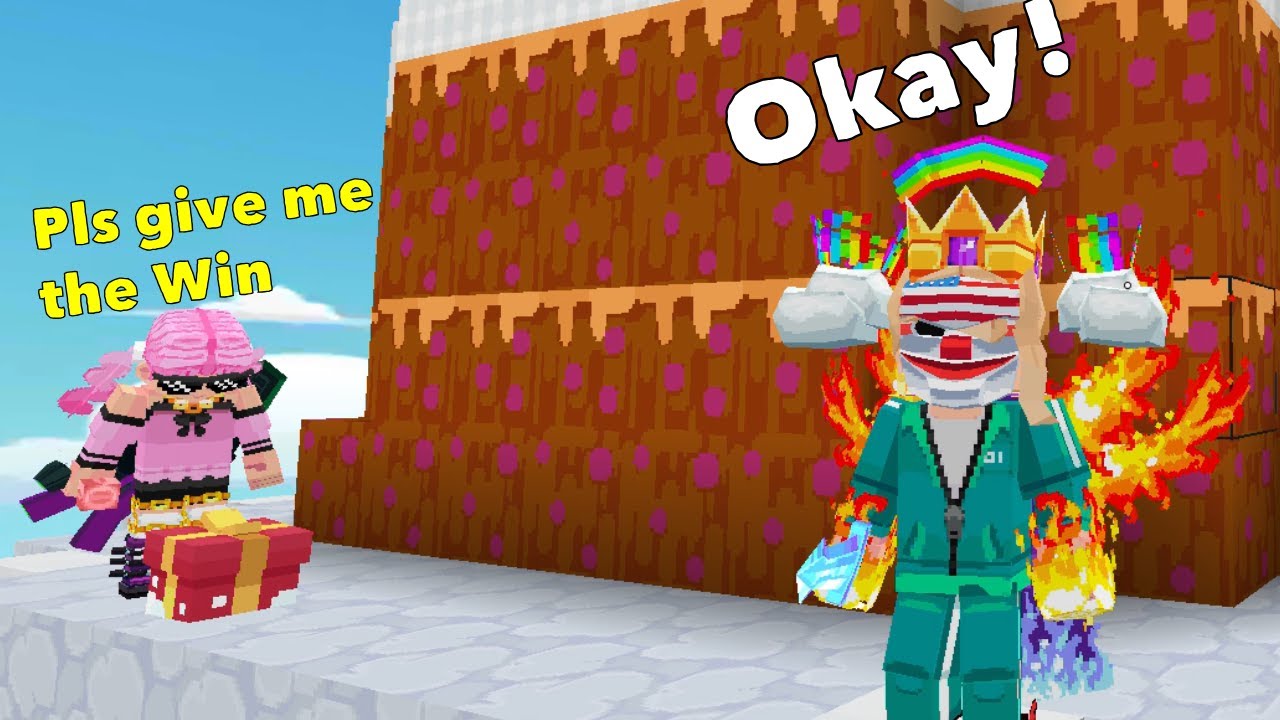 I Gave The Win To her In MineFun io Sky Wars 😥🎉#39