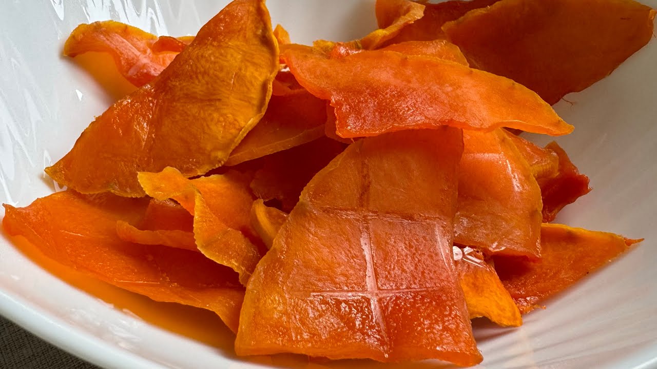 Манговые чипсы из тыквы. Цукаты из тыквы