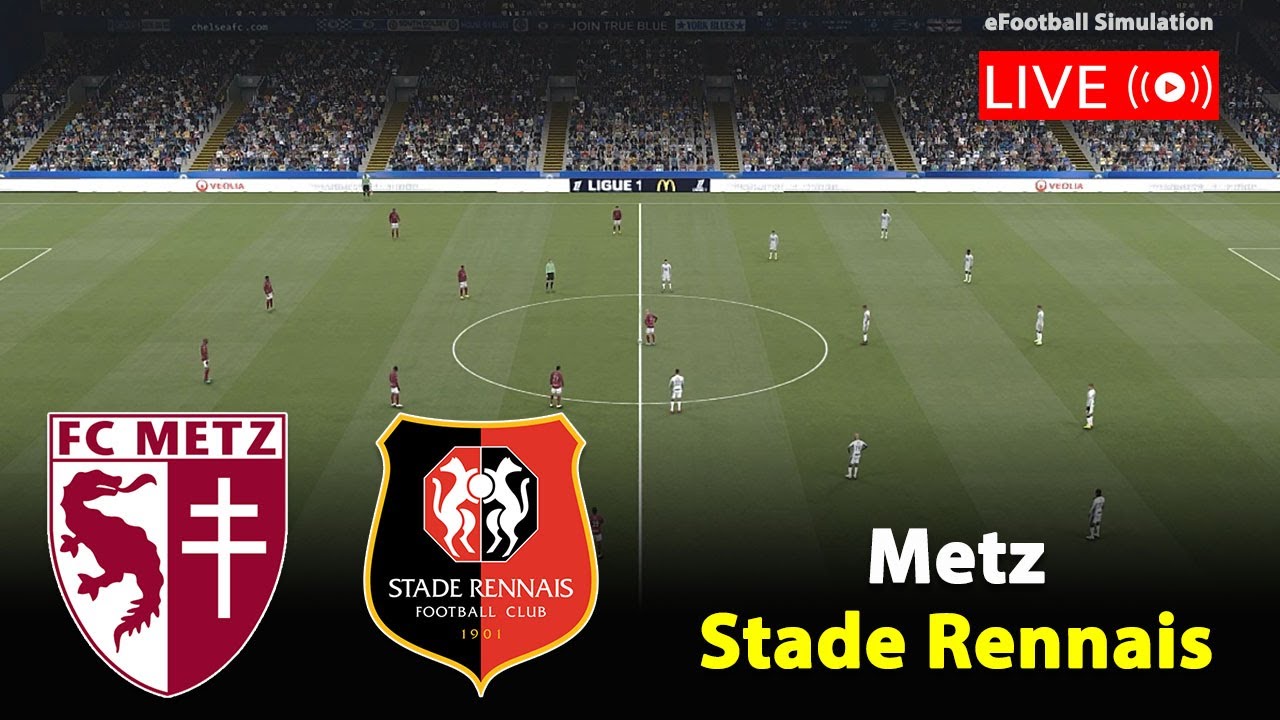 🔴Live- Metz contre Stade Rennais | Ligue 1 2025/26 | PES21 Game Simulation