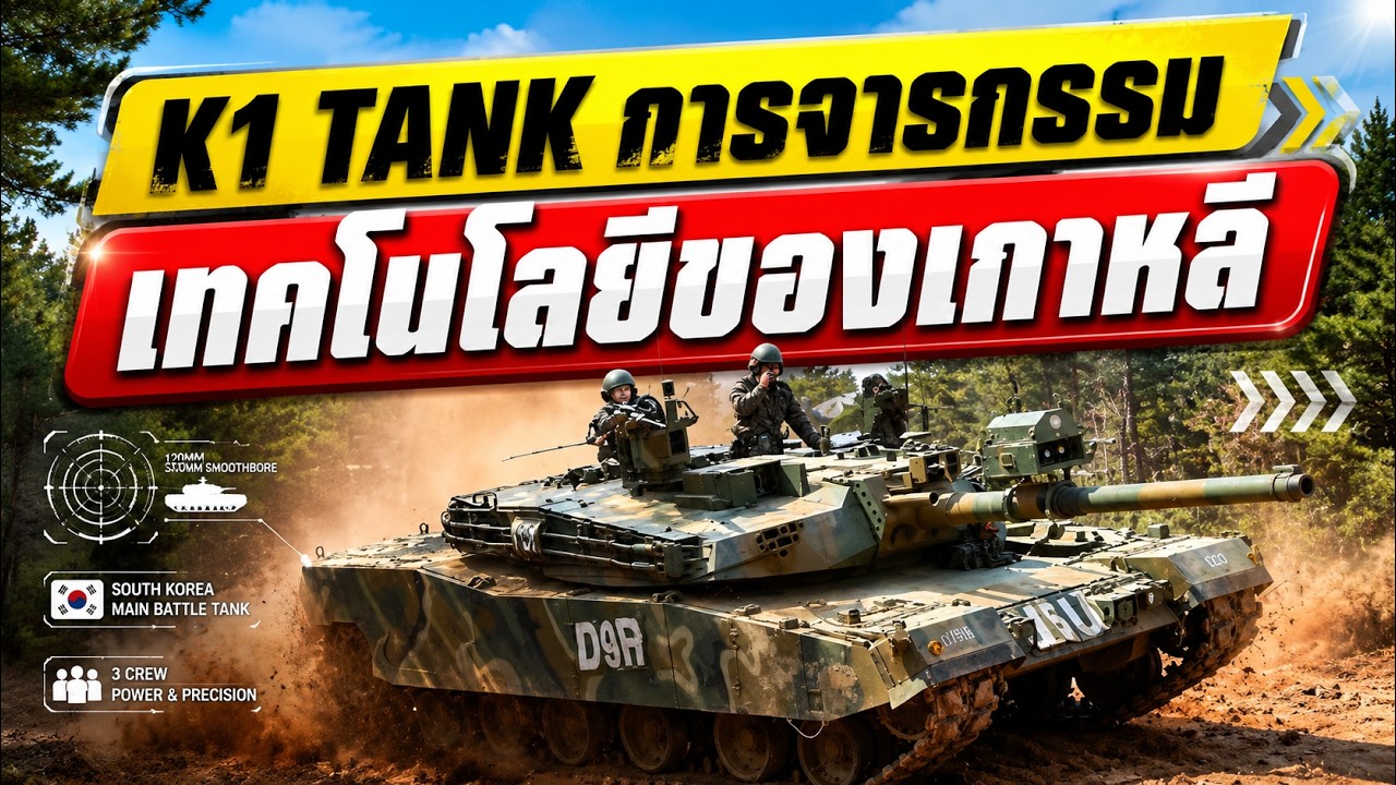 สารคดีประวัติศาสตร์รถถัง K1 Tank การจารกรรมเทคโนโลยีของเกาหลี