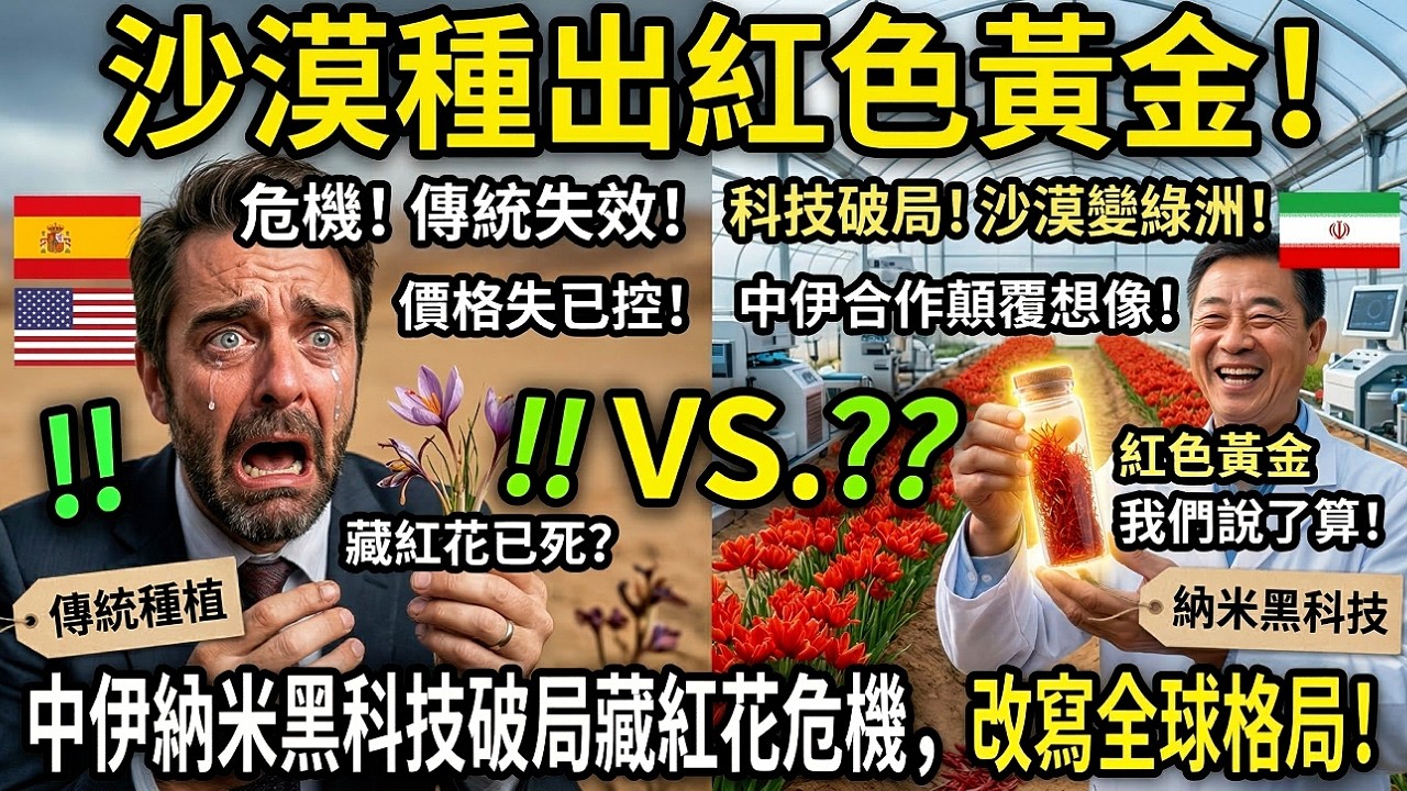 沙漠種出紅色黃金！中伊納米黑科技破局藏紅花危機，改寫全球格局