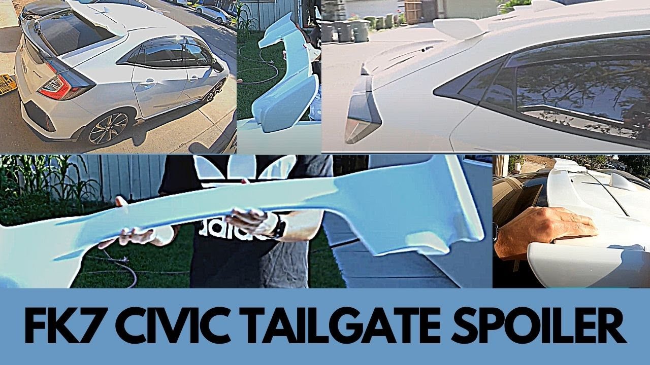 2019 CIVIC HATCHBACK TAILGATE SPOILER | OEM HONDA CIVIC SPOILER | 10th GEN CIVIC -UNBOXING & INSTALL